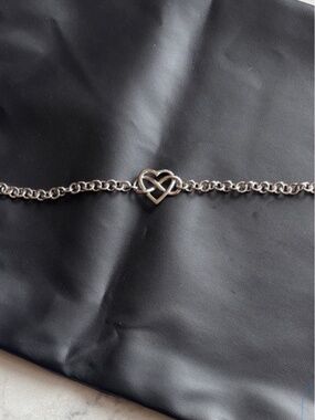 Kay Jewelers Silver Heart Link Bracelet